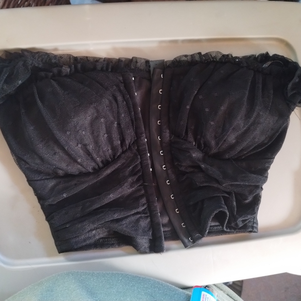 Windsor Black Satin Top